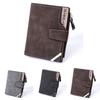 New Deabolar Men's Medium Long Wallet Casual Retro Canvas Pattern Zipper Coin Wallet