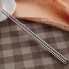 Stainless Steel Chopsticks Reusable Japanese Korean Chinese Chopsticks Sushi Food Non-Slip Sticks Household Kitchen Tableware