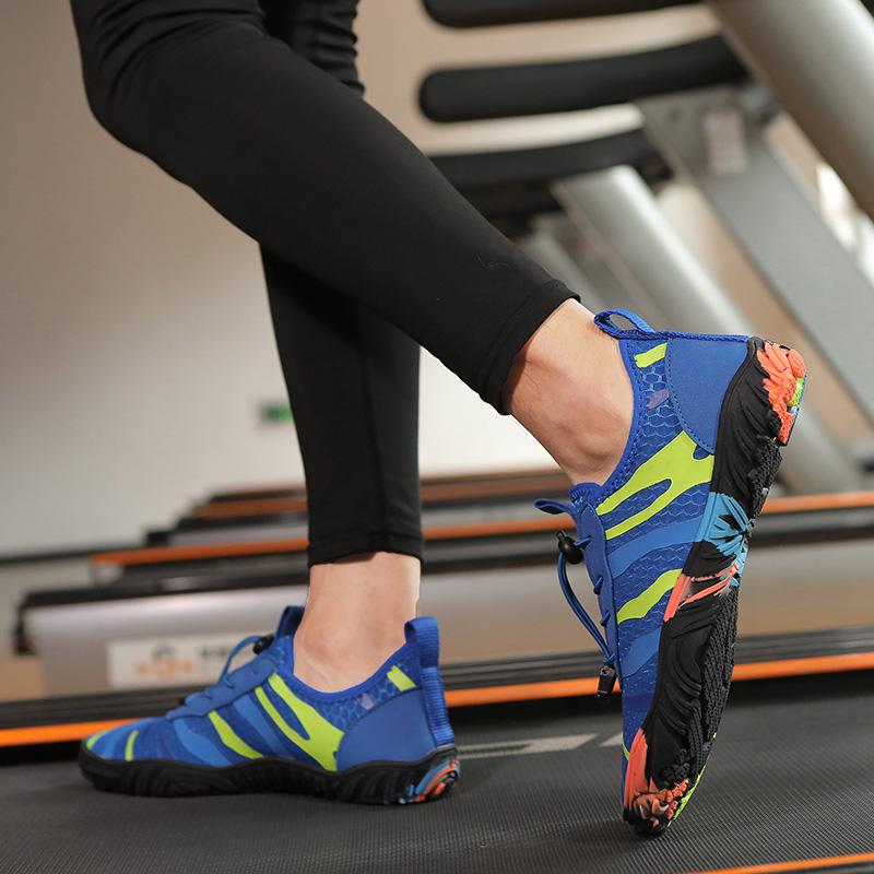 Outdoor Beach Men's Water Shoes Fashion Green Breathable Anti-slip Barefoot Sneakers Men Indoor Sports Elastic Yoga Shoes Women