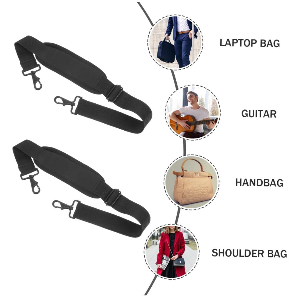 LIGIGWASH Padded Shoulder Strap for Instrument Cases, Suitable for Violin and Guitar, Adjustable Shoulder Pad Replacement Strap, 2 Pieces