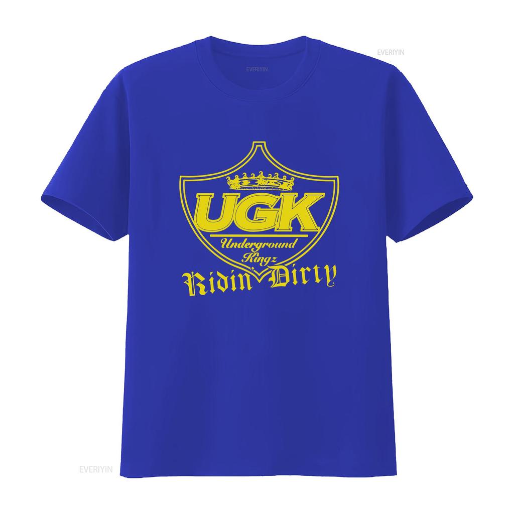 UGK UNDERGROUND KINGZ Ridin Dirty Rap Hip Hop super eng Herren T-Shirt vintage gewaschen Stilvoll Vielseitig homme Atmungsaktiv Weich