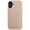 Karl Lagerfeld Initial & Metal Logo MagSafe Case for iPhone 16 Plus Pink