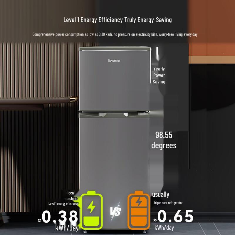 Royalstar Compact Two-Door Refrigerator