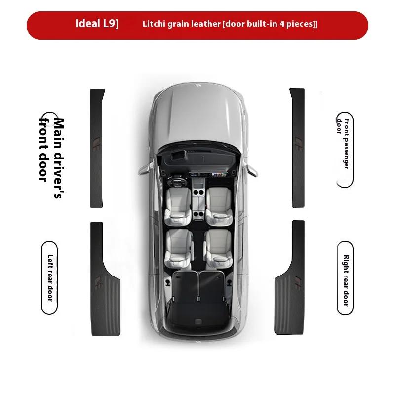 Voor Li Lixiang L6 L7 L8 L9 Auto Leer Drempelstrip Bescherming Anti-Stap Sticker Interieur Accessoires