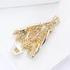Christmas Classic Rhinestone Tree Brooches for Women Unisex Plant Pins Event Party New Year Gifts Decoration Clothes Accessories