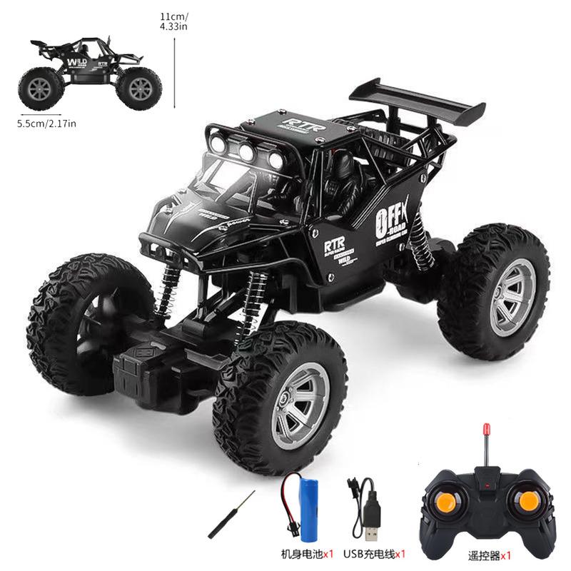 4Wd Rc Car Off-Road 4X4 Remote Control Buggy Truck With Led Lights Racing Drift Toy For Boys And Girls Children'S Gift