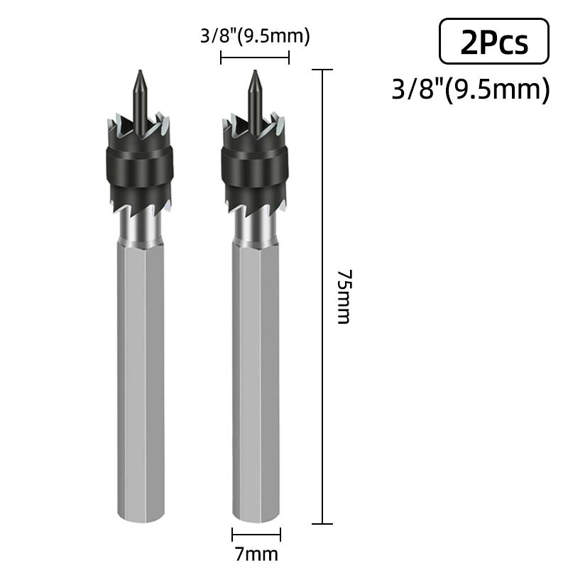 HSS Double Sided Rotary Spot Welding Broca Metal 8 Sided Cutter 9.5mm Bitum Remover Drill Bit Hole Opener Cutter Spot Weld Tools