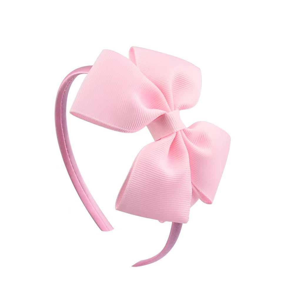 4-Inch European & American Children's Ribbed Bow Headband - Sweet Girl Hair Accessory
