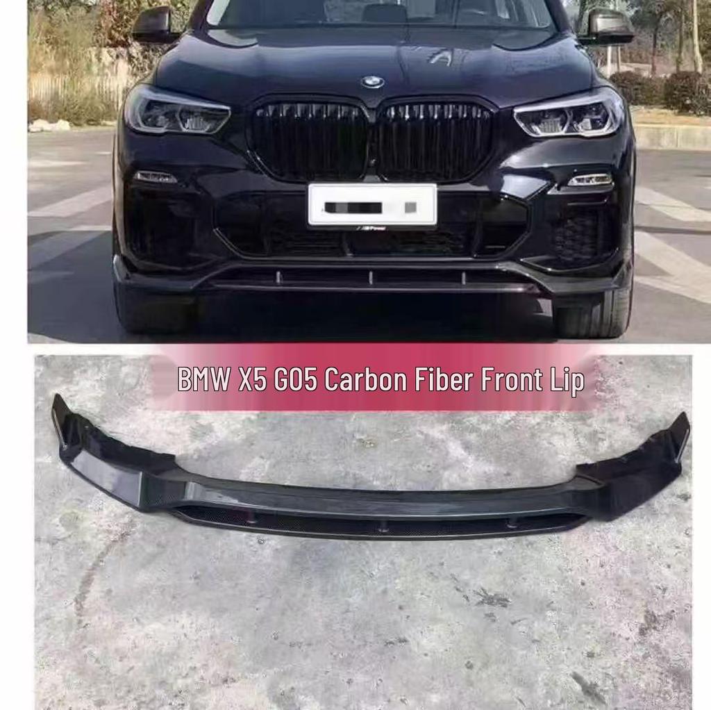 BMW X5 G05/F95 Carbon Fiber Front Lip - Black Warrior Edition
