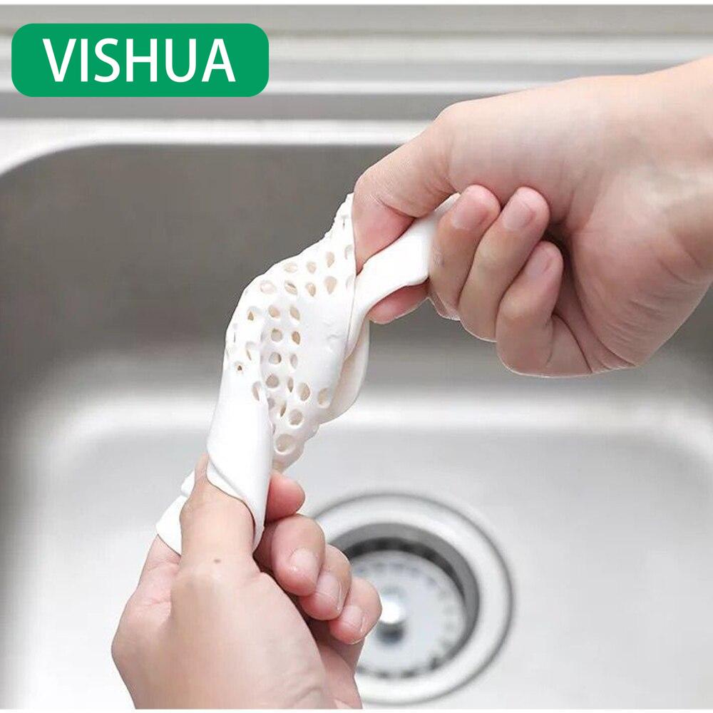 Hair Strainer Anti-block Sink Filter Bathtub Shower Floor Drain Plug Silicone Stopper Kitchen Deodorizer Bathroom Accessories