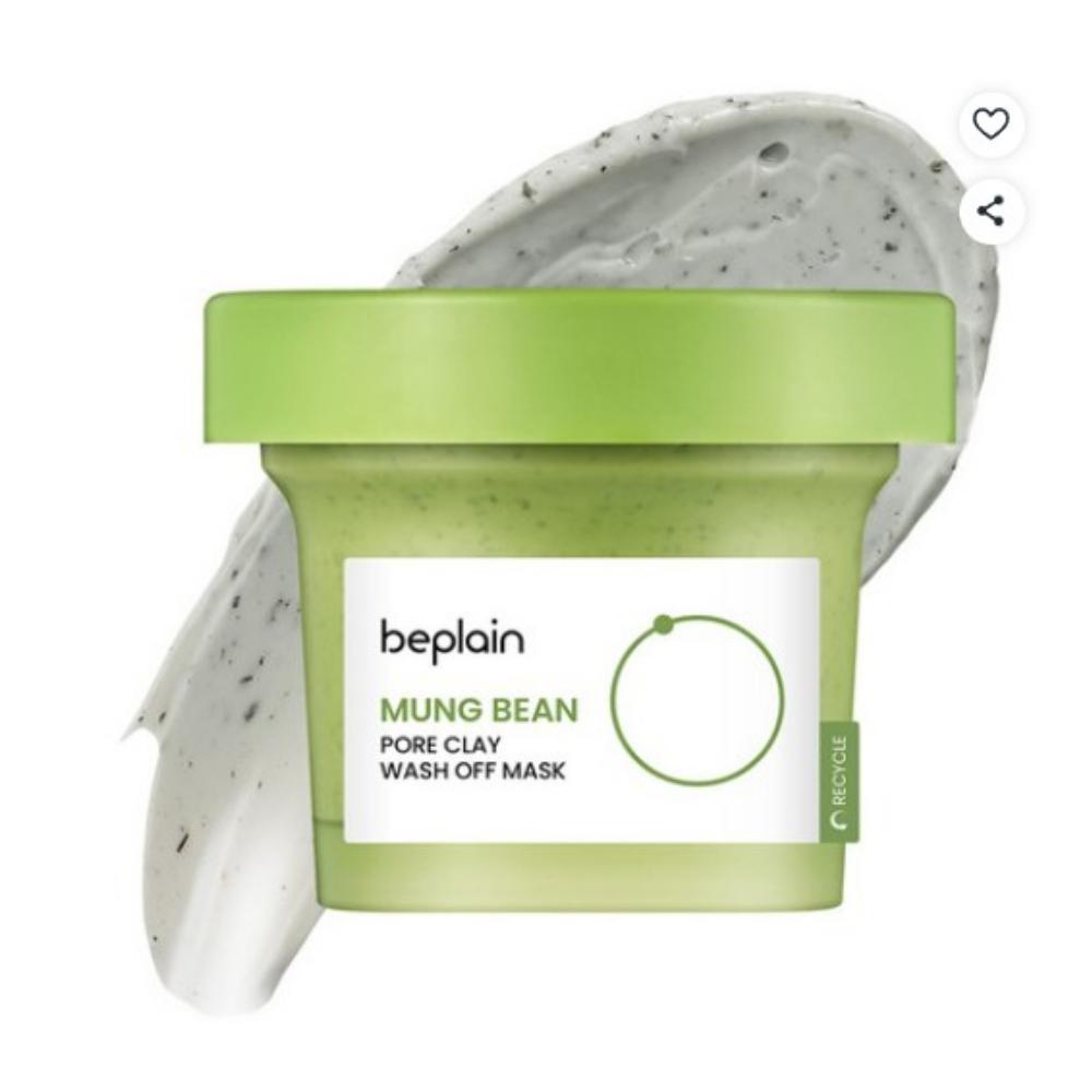 Beplain Mung Bean Pore Clay Wash-Off Pack Deep Cleansing & Pore Care Face Mask 120ml