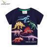 2026 Summer Kids' Luminous Dinosaur T-shirt Short-Sleeve Boys' Top