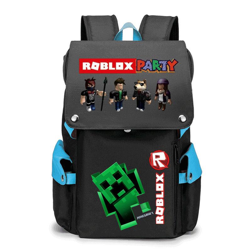 2024 New Student School Bag Robles Printed Backpack Canvas Backpack Men and Women