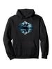 Casual Mountain Landscape Hoodie - Reflective Forest & Wildlife Design