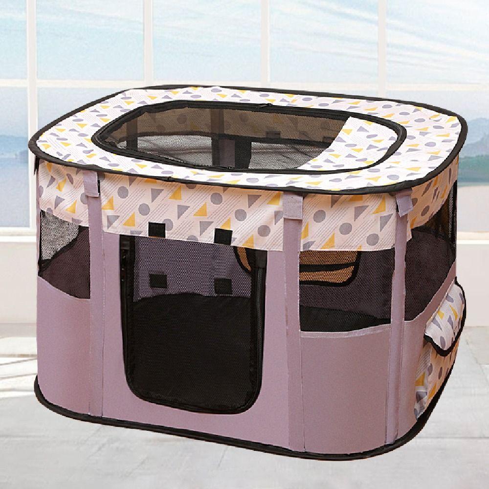 Breathable Folding Pet Cage Portable Dog Enclosure Sturdy Cat Delivery Room  Camping