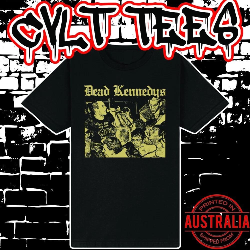 Men s and Women s T-shirts Dead Kennedys Band Tee ~ Premium Black Gildan Cotton L
