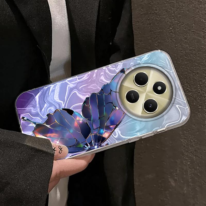 Luxury Butterfly Girls Women Phone Case For Xiaomi Poco X7 Pro X3pro X5 M6 X6 X3 NFC M5s M6 C75 C61 Bumper Fundas Cover