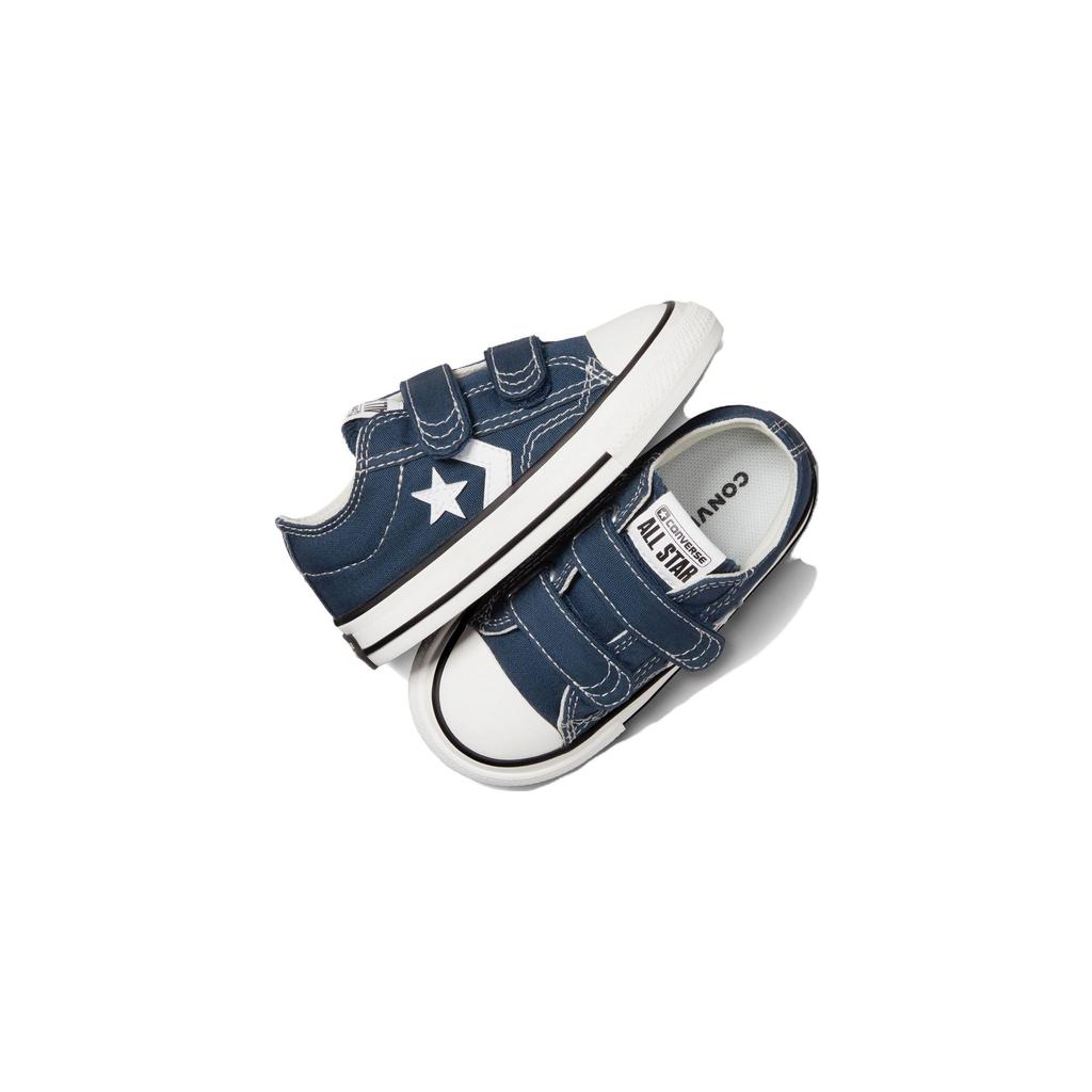 Converse Star Player 76 Canvas Comfortable Versatile Shock Absorption Low Top Walking Shoes Baby sneaker Navy-Blue A05221C