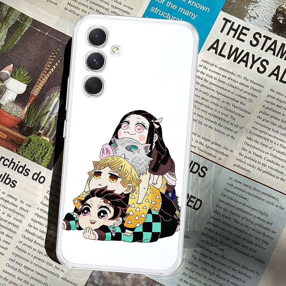 D-Demon S-Slayer Anime Phone Case For Samsung Galaxy A52 A12 A51 S21 Edge S22ULTRA S23 S24 S20LITE Plus Ultra Transparent Cover