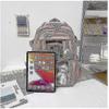 Aesthetic School Bags With Kawaii Pin And Cute Accessories Kawaii Backpack For Teen Dirls (white)