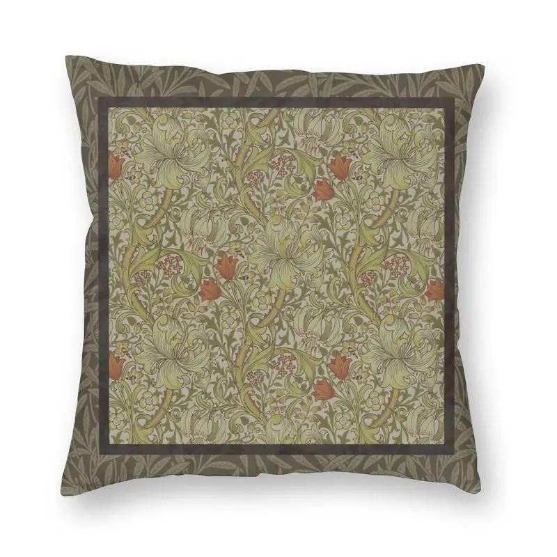 Floral Pattern Bedroom Pillowcase Living Room  Decor Strawberry Thief Red Cushion Cover