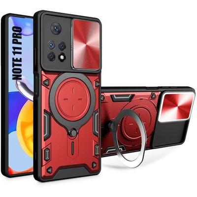 Case - E.F.CONNECTION - For Xiaomi Redmi Note 11 Pro - Shockproof - Magnetic Support - Camera Protection