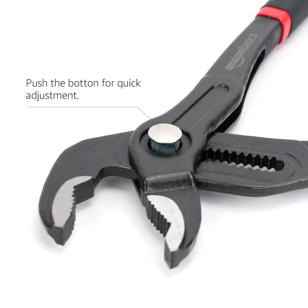 Amazon Basic Snabbkopplingstång med 1 Svart Spår, Ca. 30cm, Bit,