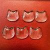20pcs Glass Like Clear Cats Face Keyboard Top Quick Installation & Reusable Caps Protect Manicures While Typing