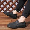 Neue Herrenschuhe bequeme weichsohlige Freizeitschuhe vielseitige Slipper leichte gewaschene Canvas-Schuhe