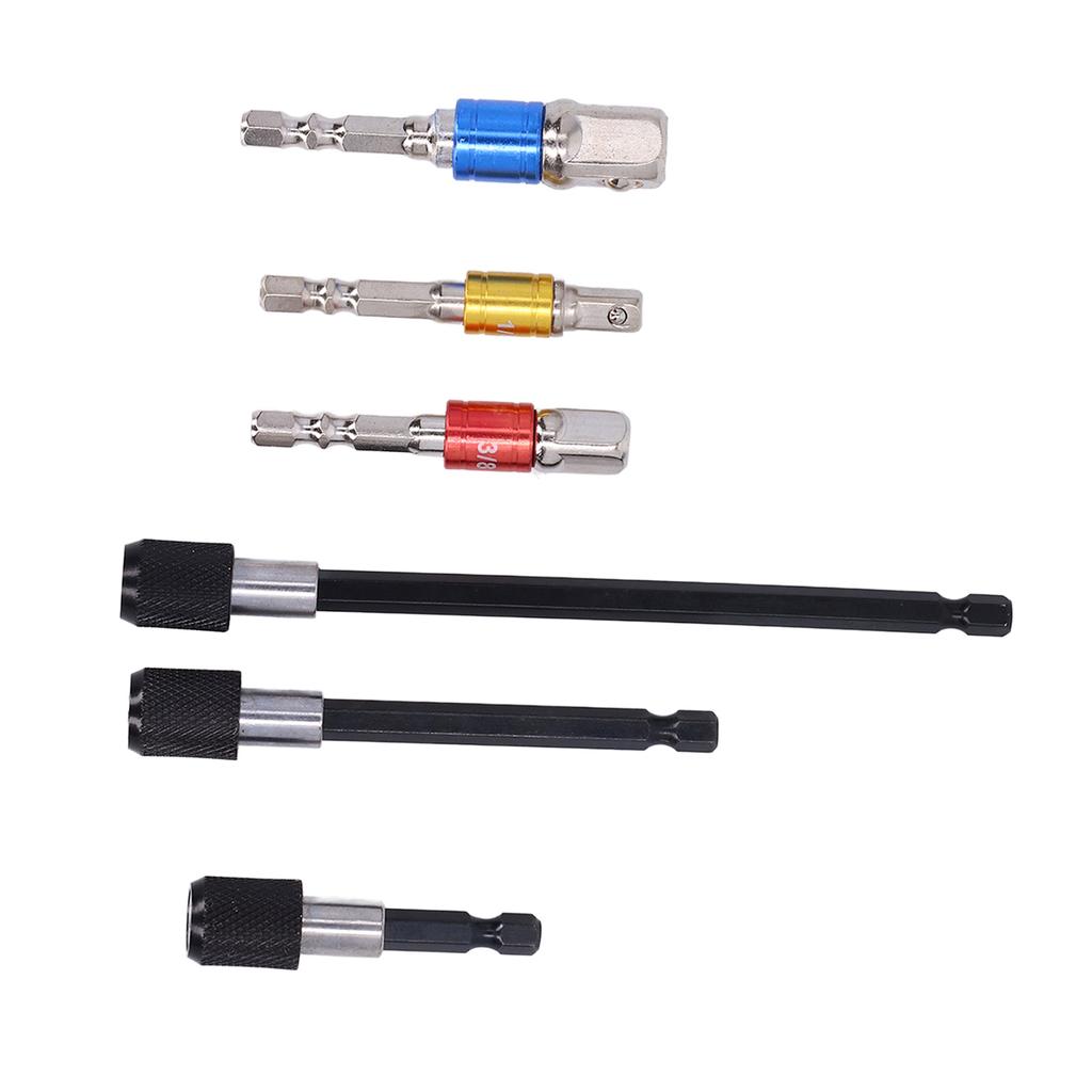 14in Hex Shank Bit Adapter Magnetic Extension Chuck Screwdriver Socket Bit Holder Kit