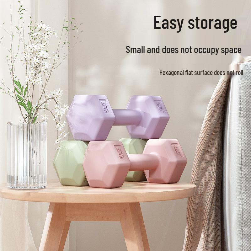 Aimeishi Women's Colored Dumbbells for Home Aerobics and Arm Muscle Training