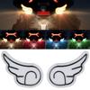 2Pcs Motorcycle LED Angel's Double Wings Lights Turn Signal Lamp Motorcycle Decoration Lights Screw Light Motorcycle Parts