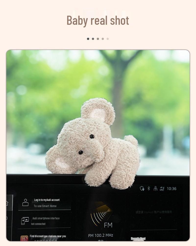 Miniature Monitor Decor: Healing Series Desktop & Car Ornament for Women