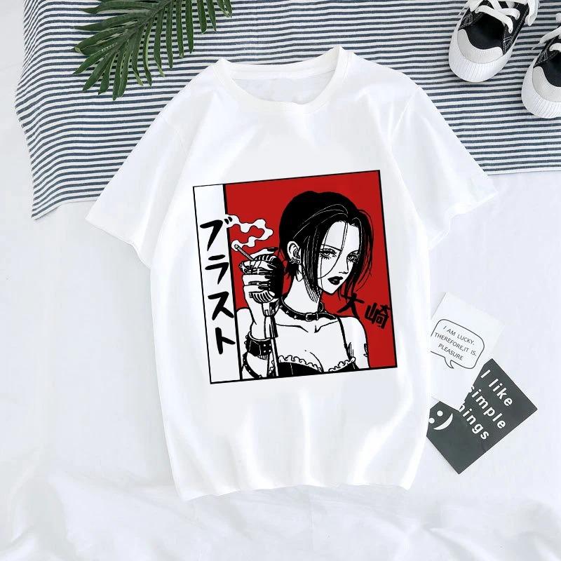 ZX TEE Nana Anime T-Shirt Nana Anime Shirt Nana Osaki Manga Charakter Shirt BLACK STONES Merchandise Japanisches Anime Charakter Print T-Shirt