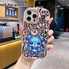 Phone Case: 2D Flat Design Suitable for iPhone 18 17 16 15 14 13 Pro, Couple Style, Starry Blue Bear, Christmas and Halloween Gifts