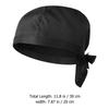 Chef Hat Turban Unisex Hats Black Caps Tie Work Kitchen for Men Cooking Wraps Skull Catering