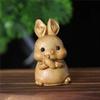 Mini Wood Carving Wood Carving Twelve Zodiac Wooden Zodiac Wood Little Animal Model  New Year Gift
