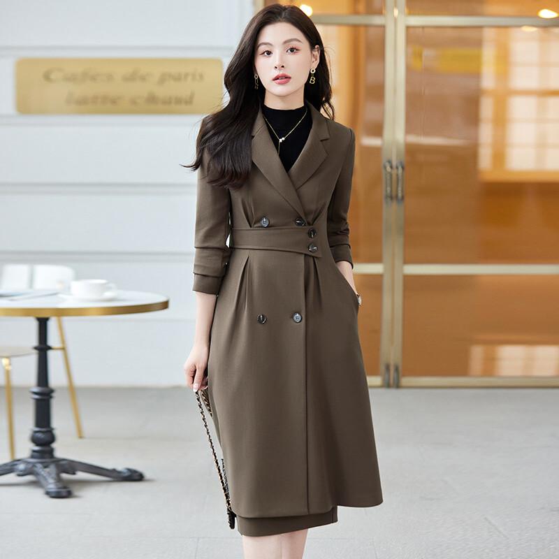 Women's Professional Mid-Length Trench Coat