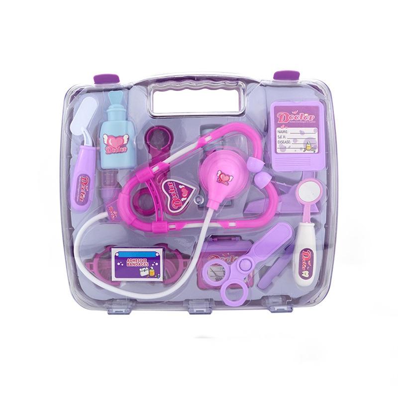 Premium Kids Medical Toy Role Hard Case 15pcs Set Features Realistic Sound And Light Effects