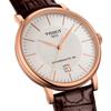 Tissot Leather Strap silver Dial Men's Fashion Watch T122.407.36.031.00