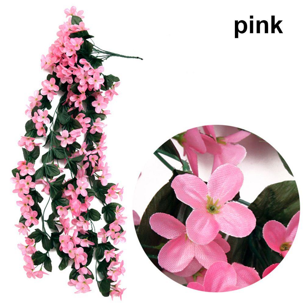 

Silk Violet Wall Hanging Artificial Flower Rattan Garden Simulation Fake Vine Home Decor Wedding Indoor Outdoor