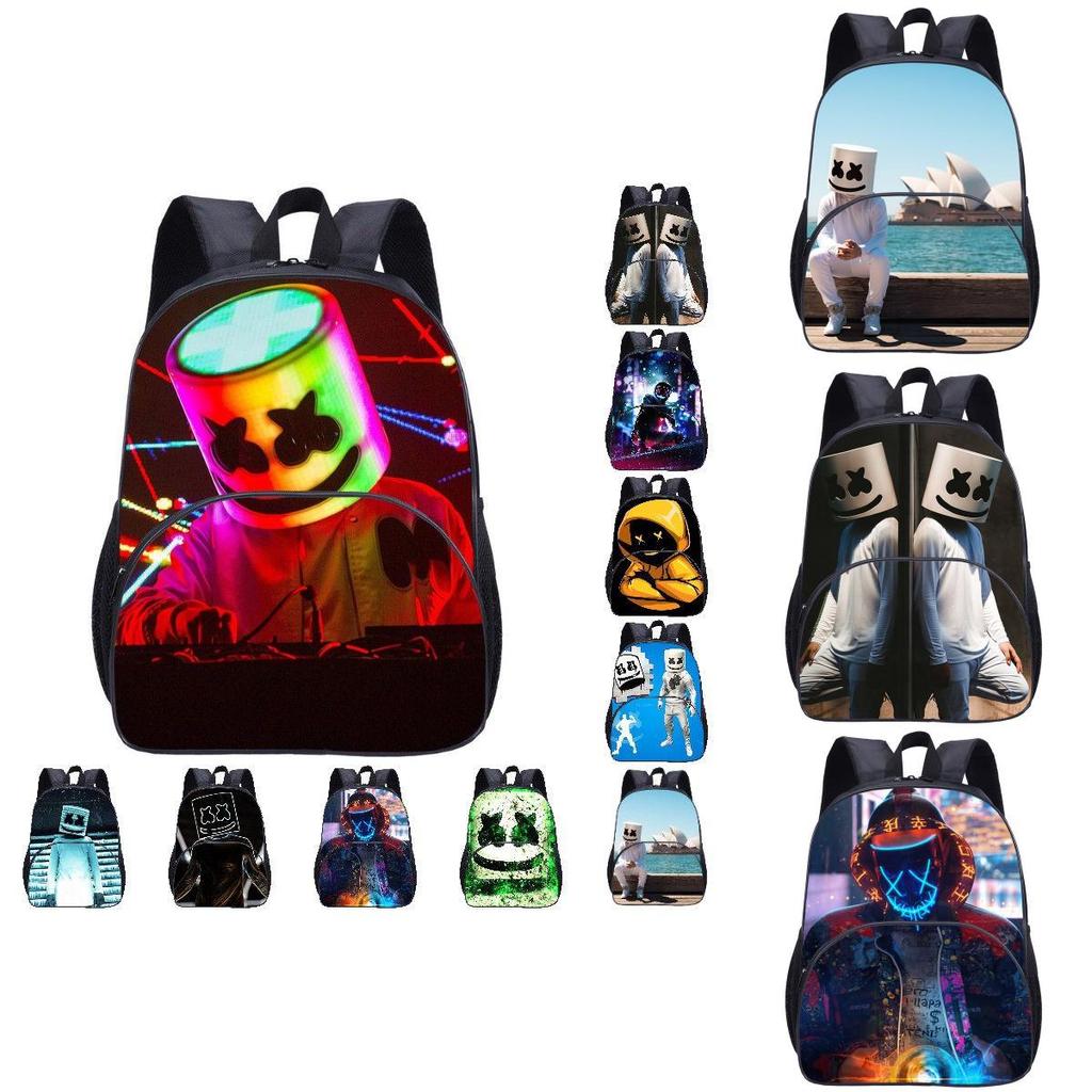 Trendy Dj Marshmello Kids Backpack With High Capacity And Breathable Design