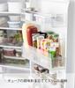 Yamazaki Jitsugyo 8107 Refrigerator Slim Seasoning Storage Rack White X D30 X Tower Refrigerator Storage Upright Storage Door Pocket Storage Approx.