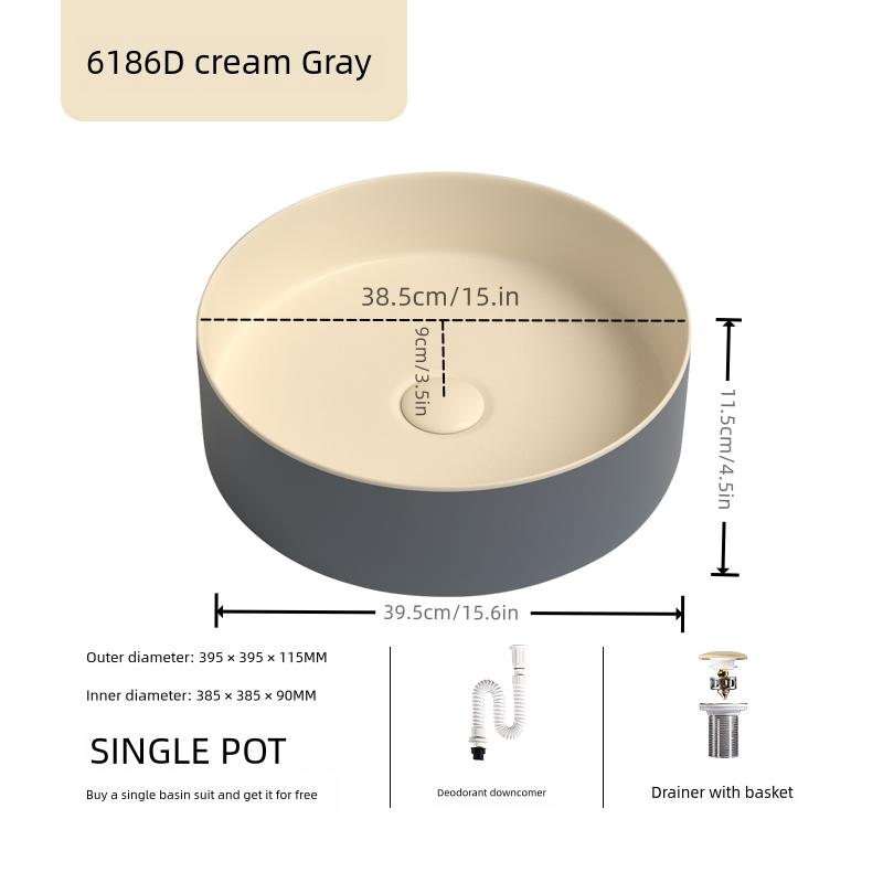 Ceramic Modern Table Basin, Bathroom Vanity Basin, Household Hand Wash Basin For Hotel, Balcony And Toilet,  Basin For  Was