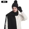 Womens Winter Warm Knit Hat Scarf Gloves Set Double-Layer Fleece Lined Acrylic Beanie Accessory Cold Weather