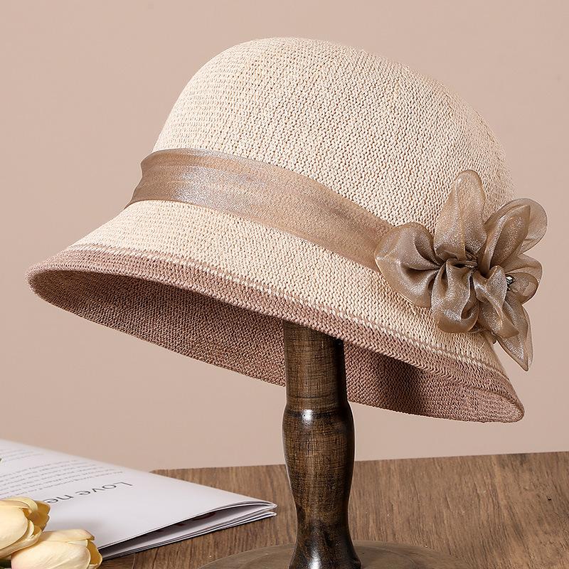 Middle aged mother basin hat fisherman hat children fashion versatile grandma sunshade sun hat spring autumn summer top hat
