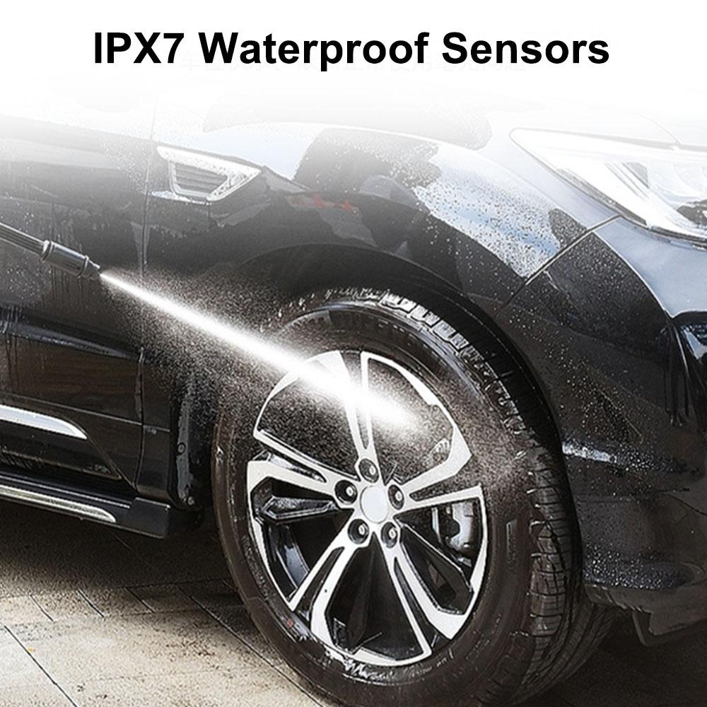 Car TPMS Tyre Temperature Monitor Tire Pressure Monitoring System 4 Sensors Digital LCD Display Solar/USB Powered Auto Security Alarm Systems