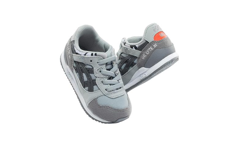 Asics Gel Lyte 3 Abrasion Resistant Breathable Low Top Toddler Shoes Gray Infant And Toddler C7A3N-9696