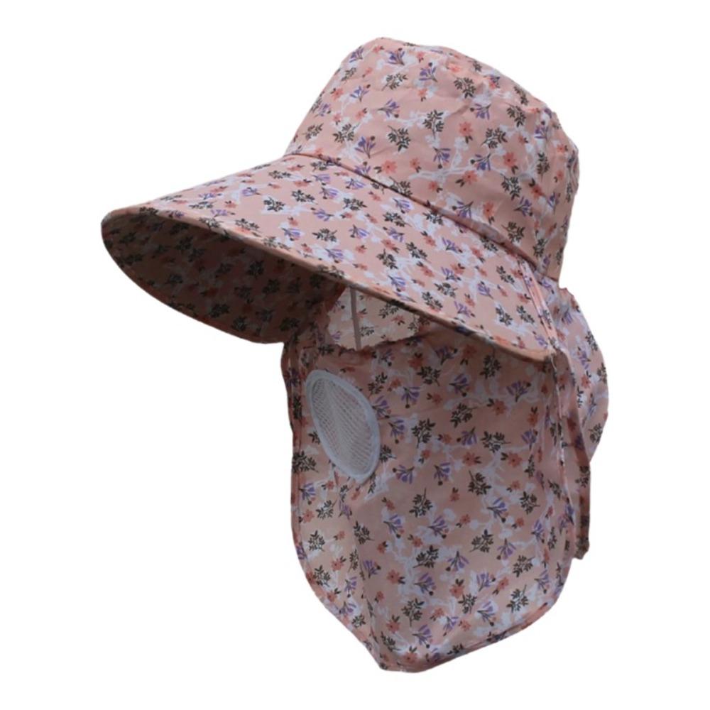 Wide Brim Face Hood Hat Mesh Breathable Sunscreen Hat Fashion Agricultural Work Cap  Summer