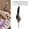 Quill Pen Set Retro Elegant Exquisite Pattern Stainless Steel Nib Wear Resistant Caligraphy Pen Kit